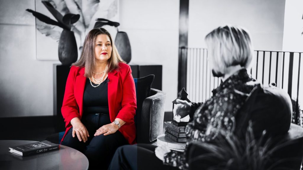 Kim Vermaak Interviewing