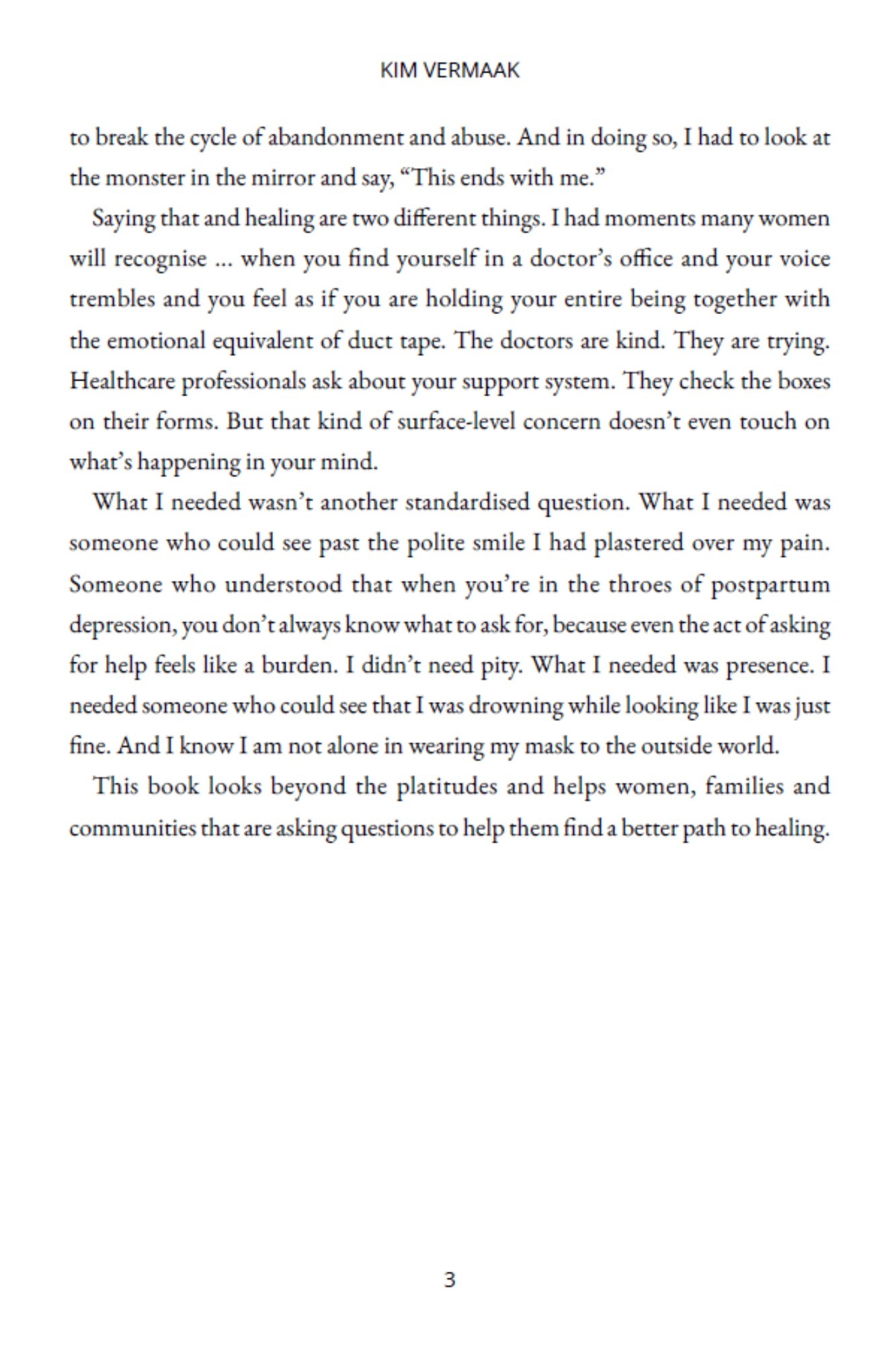 Taming the Monster of Postpartum Depression | Kim Vermaak - Image 4